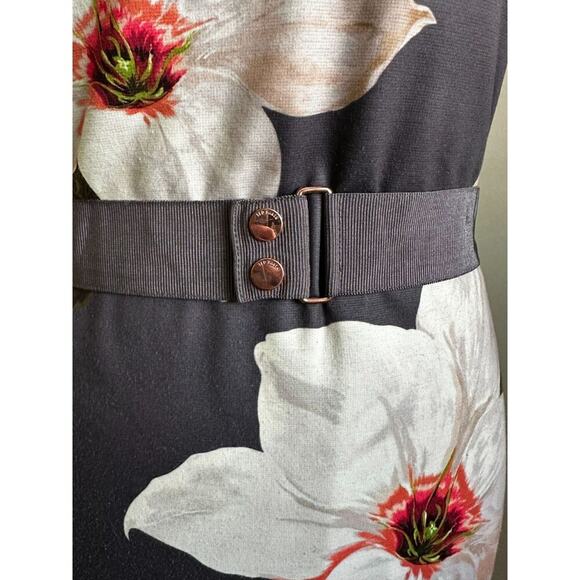Ted Baker Women's Cut Bisslee Chatsworth Floral Romantic Prep Midi Dress Size 6 - Picture 8 of 11